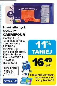Carrefour Market Łosoś atlantycki wędzony CARREFOUR oferta