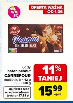 Carrefour Market Lody baton peanut CARREFOUR multipak oferta