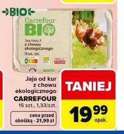 Carrefour Market Jaja od kur z chowu ekologicznego CARREFOUR BIO oferta
