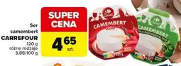 Carrefour Market Ser camembert CARREFOUR 120 g różne rodzaje oferta