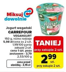 Carrefour Market Jogurt wegański VEGANGURT CARREFOUR oferta