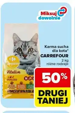 Carrefour Market Karma sucha dla kota CARREFOUR różne rodzaje oferta
