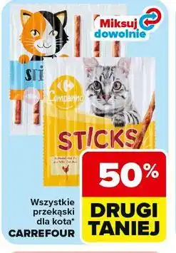 Carrefour Market Wszystkie przekąski dla kota CARREFOUR oferta
