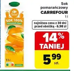Carrefour Market Sok pomarańczowy CARREFOUR oferta