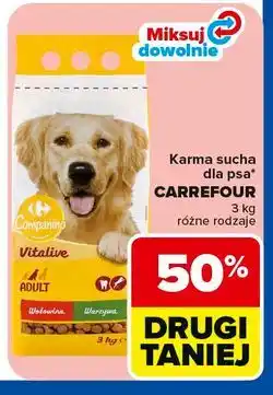 Carrefour Market Karma sucha dla psa CARREFOUR różne rodzaje oferta