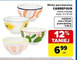 Carrefour Market Miska porcelanowa CARREFOUR różne rodzaje wym. 11 x 6 cm oferta