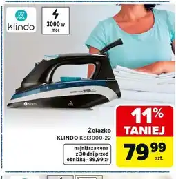 Carrefour Market Żelazko KLINDO KSI3000-22 oferta