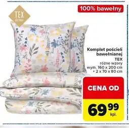Carrefour Market Komplet pościeli bawełnianej TEX oferta
