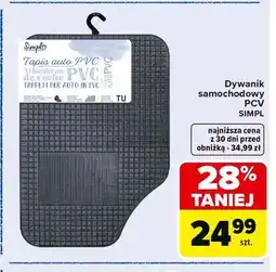 Carrefour Market Dywanik samochodowy PCV SIMPL oferta