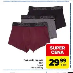Carrefour Market Bokserki męskie TEX 3-pak różne wzory oferta