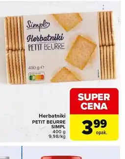 Carrefour Market Herbatniki PETIT BEURRE SIMPL oferta