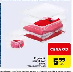 Carrefour Market Pojemnik plastikowy SIMPL oferta