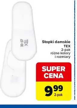 Carrefour Market Stopki damskie TEX 2-pak różne kolory i rozmiary oferta