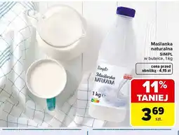Carrefour Market Maślanka naturalna SIMPL w butelce oferta
