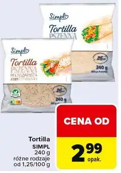 Carrefour Market Tortilla SIMPL oferta