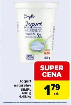 Carrefour Market Jogurt naturalny SIMPL oferta