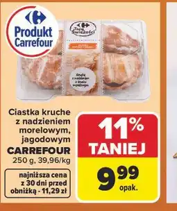 Carrefour Market Ciastka kruche z nadzieniem morelowym, jagodowym CARREFOUR oferta