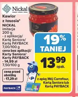 Carrefour Market Kawior z łososia imitacja NICKAL oferta