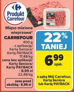 Carrefour Market Mięso mielone wieprzowe CARREFOUR oferta