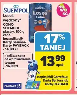 Carrefour Market Łosoś wędzony COHO SUEMPOL plastry oferta