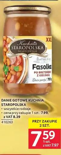 Selgros Kuchnia Staropolska Fasolka po bretońsku z kiełbasą oferta