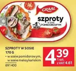 Selgros Graal Szproty w sosie oferta