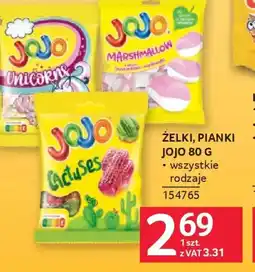 Selgros Jojo Żelki, Pianki oferta