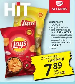 Selgros Lays Chipsy oferta
