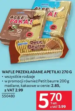 Selgros Apetilki Wafle Przekładane oferta
