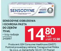 Selgros Sensodyne Odbudowa i Ochrona Pasta do zębów oferta