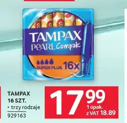 Selgros Tampax pearl Compak Tampony oferta