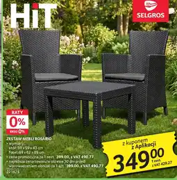 Selgros Zestaw mebli rosario oferta