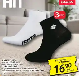 Selgros Skarpety lotto oferta