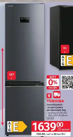 Selgros Toshiba chłodziarko-zamrażarka GR-RB500WE-PMJ oferta