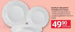 Selgros Komplet obiadowy 18 części asti folia oferta