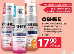 Selgros Oshee syrop vitamin water + minerały oferta