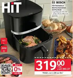 Selgros Bosch Frytkownica beztłuszczowa MAFS2462B oferta