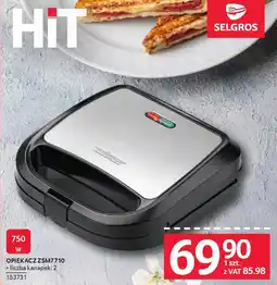 Selgros Zelmer Opiekacz ZSM7710 oferta