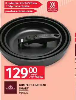 Selgros Gerlach Komplet 3 patelni Smart oferta