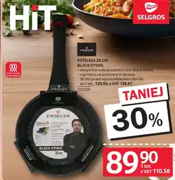 Selgros Zwieger patelnia 20 cm black stone oferta