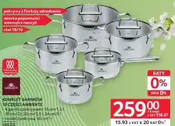 Selgros Gerlach Komplet garnków 10 części Ambiente oferta