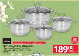 Selgros Zwieger Komplet garnków 8 części Lovro oferta