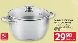 Selgros Garnek Z pokrywą 16 CM/1,6 l henry oferta