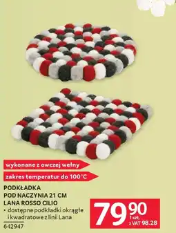 Selgros Lana rosso cilio Podkładka pod naczynia 21 cm oferta