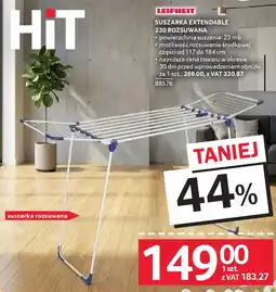 Selgros Leifheit suszarka extendable 230 rozsuwana oferta