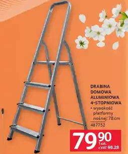 Selgros Drabina domowa aluminiowa 4-STOPNIOWA oferta