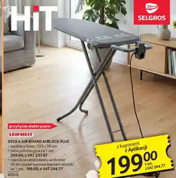 Selgros Leifheit deska air board M black plus oferta