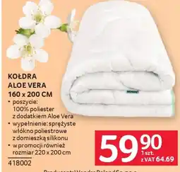 Selgros Kołdra aloe vera oferta
