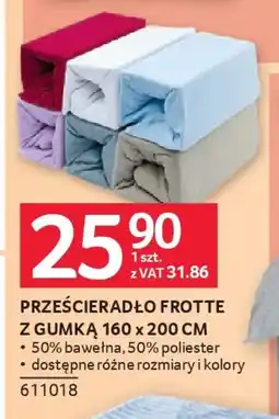 Selgros Prześcieradło frotte Z gumką oferta