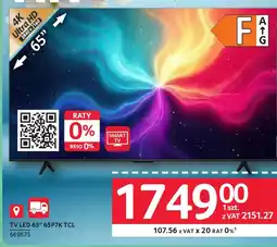 Selgros Tcl TV LED 65P7K 65" oferta